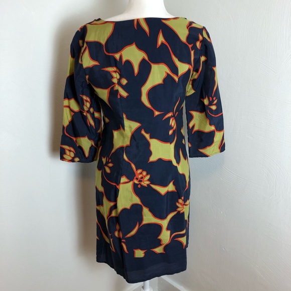 LOFT Retro Print Shift Dress - Picture 3 of 8